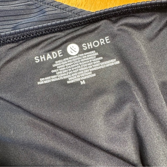 NWT Shade & Shore Black Bikini Swimwear Set 34D - Picture 7 of 8